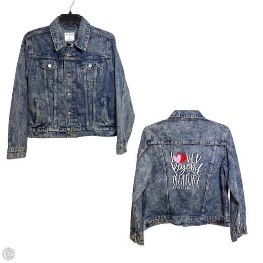 Jacket Denim By Clothes Mentor In Blue Denim, Size: S