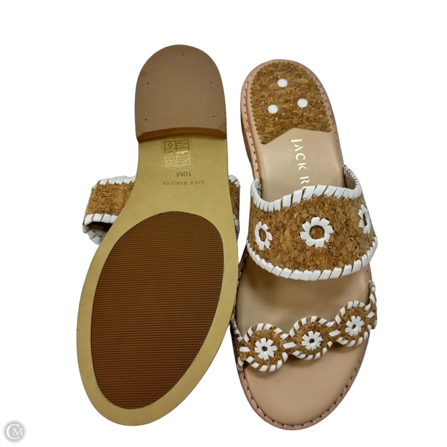 Sandals Flats By Jack Rogers In Tan, Size: 10