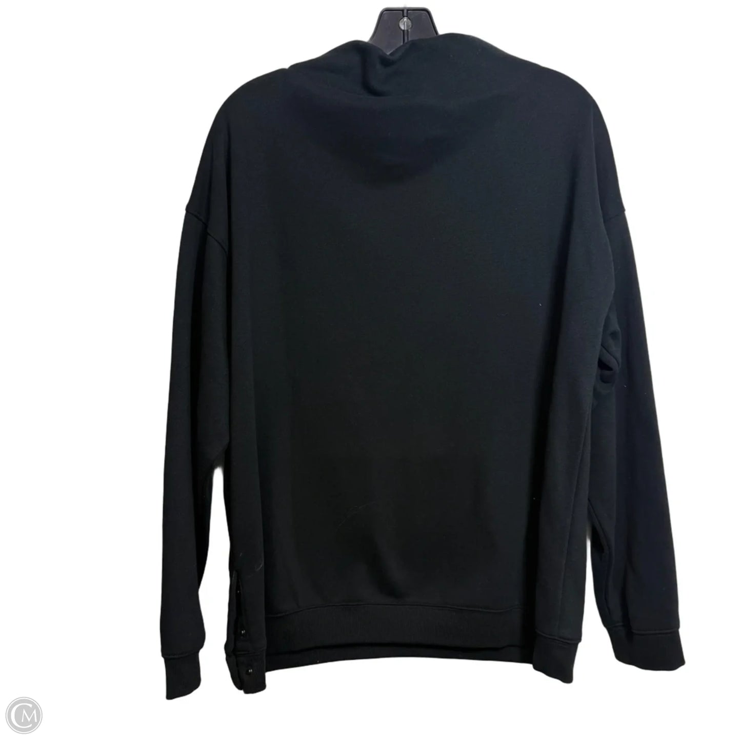 Sweatshirt long Sleeve By Champion In Black, Size: M
