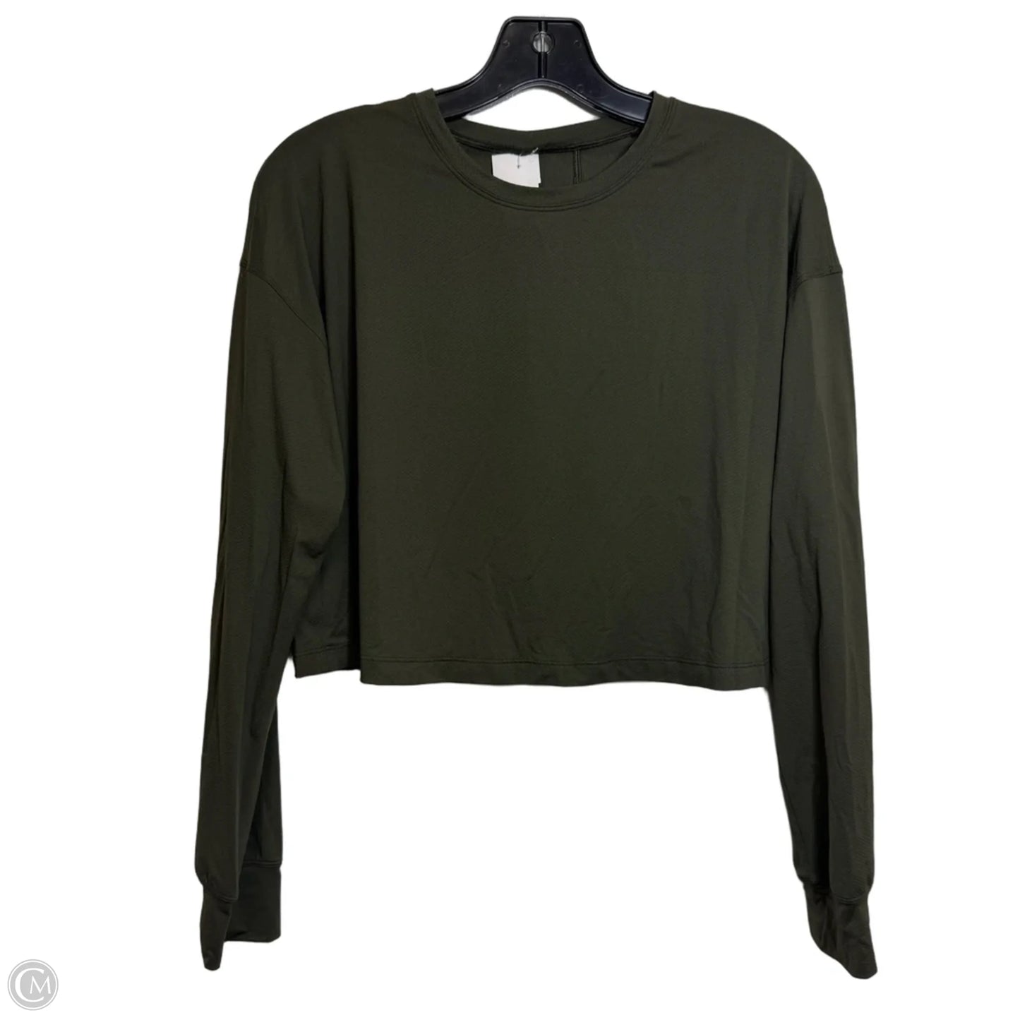 Athletic Top Long Sleeve Crewneck By Lululemon In Green, Size: S