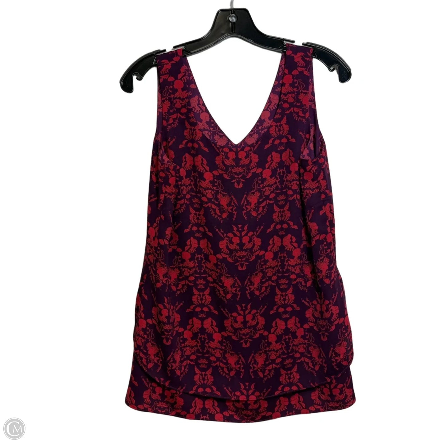 Top Sleeveless By Cabi In Purple & Red, Size: S