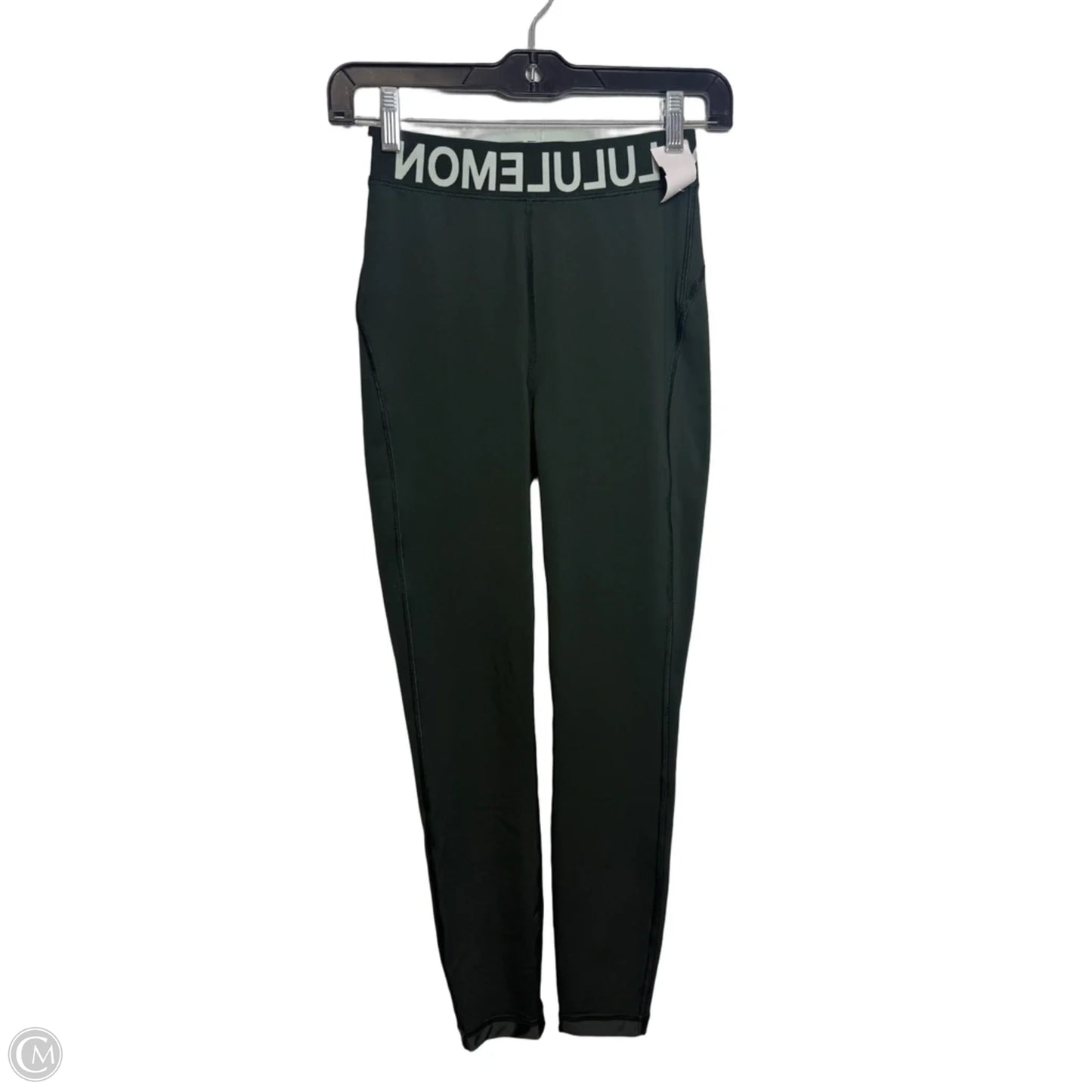 Athletic Leggings By Lululemon In Green, Size: Xs