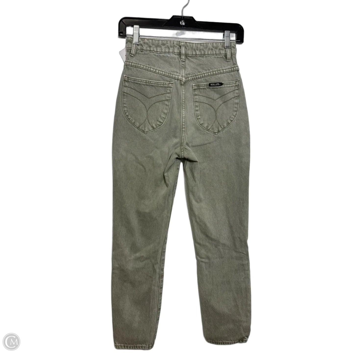 Jeans Skinny By Rollas In Green Denim, Size: 0
