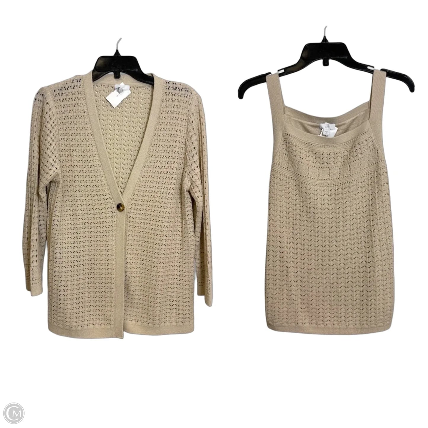 Top 2pc Long Sleeve By J. Jill In Tan, Size: S