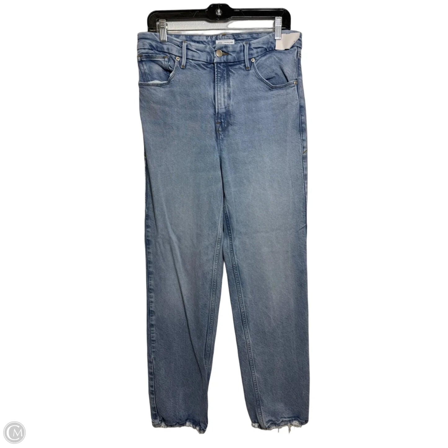 Jeans Straight By Good American In Blue Denim, Size: 10