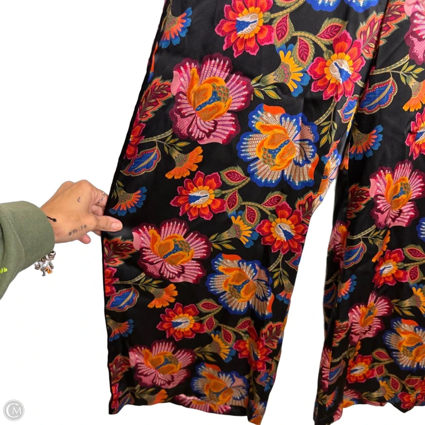 Pants Lounge By Johnny Was In Floral Print, Size: L