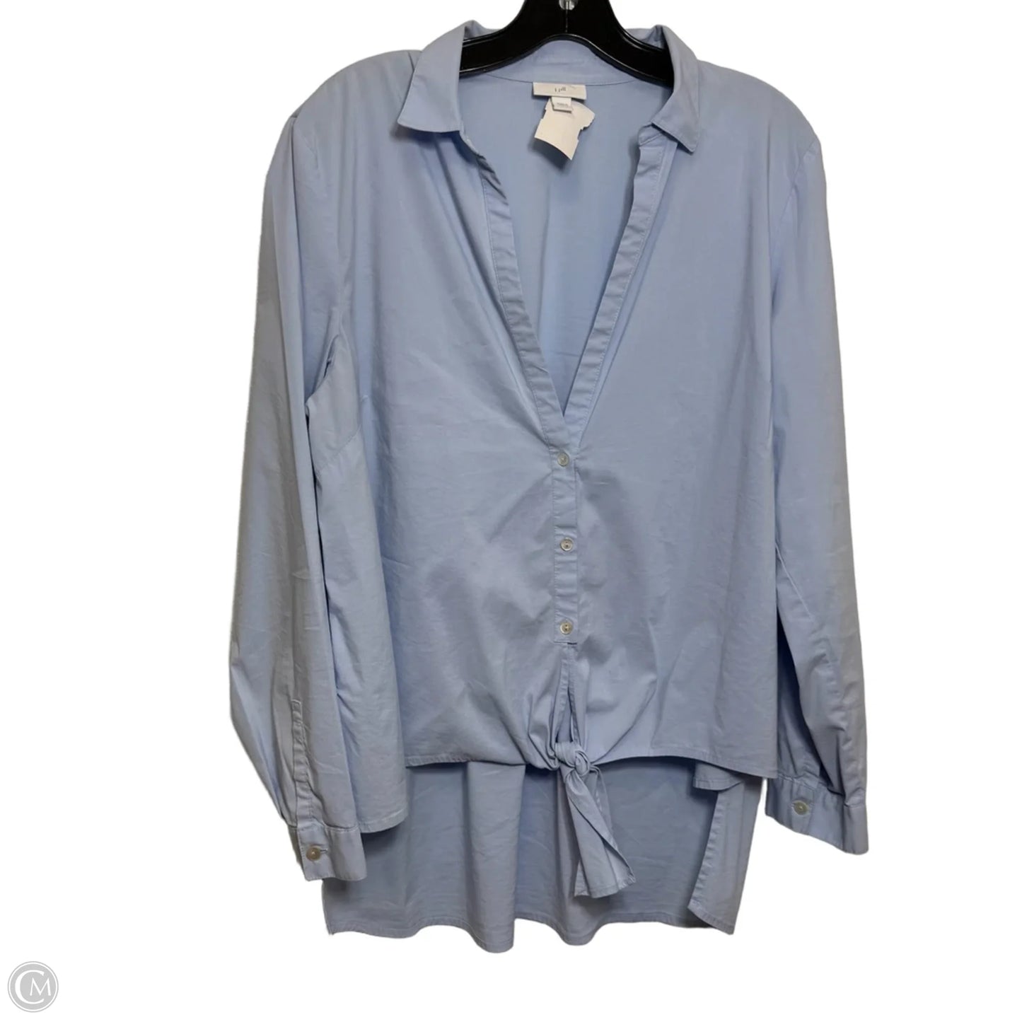 Top Long Sleeve By J. Jill In Blue, Size: L