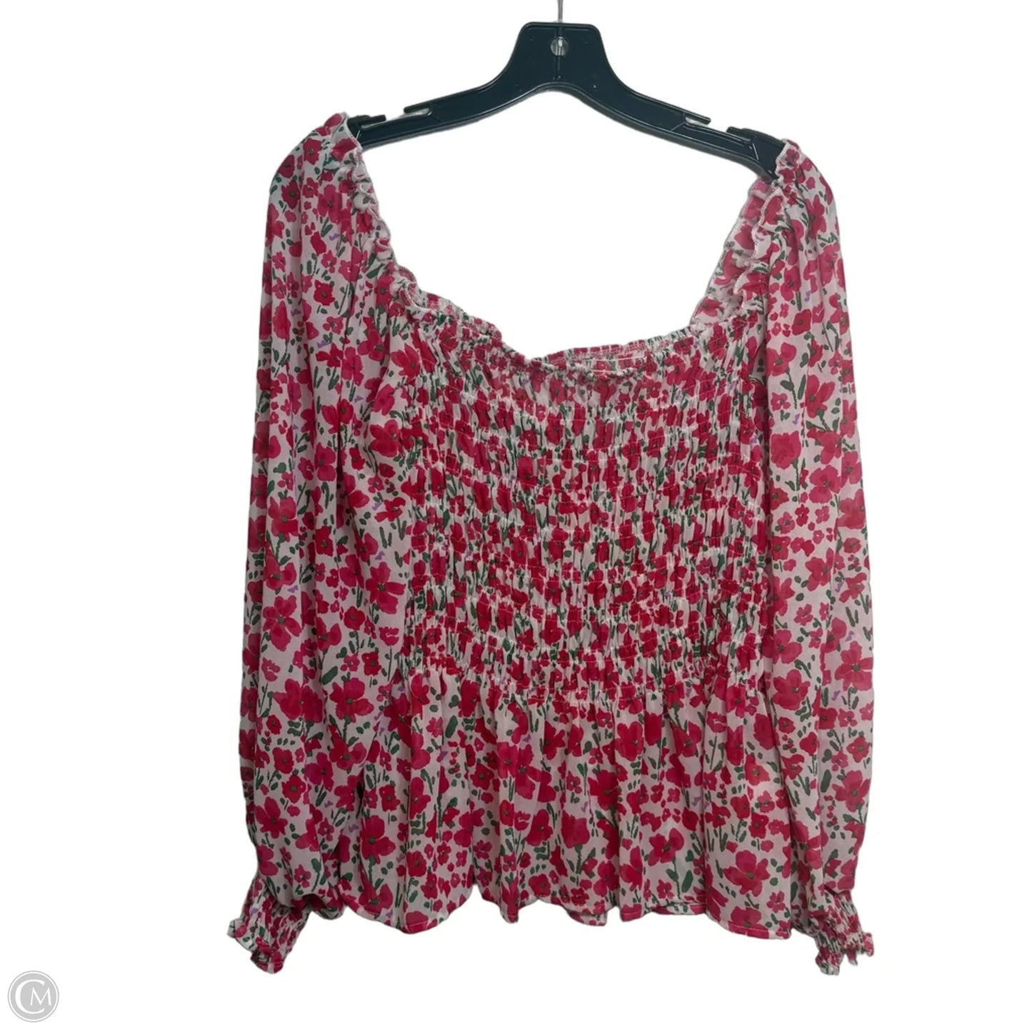 Top Long Sleeve By Clothes Mentor In Floral Print, Size: L