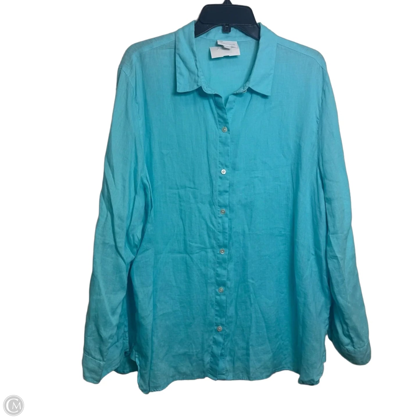 Top Long Sleeve By J. Jill In Blue, Size: Xl