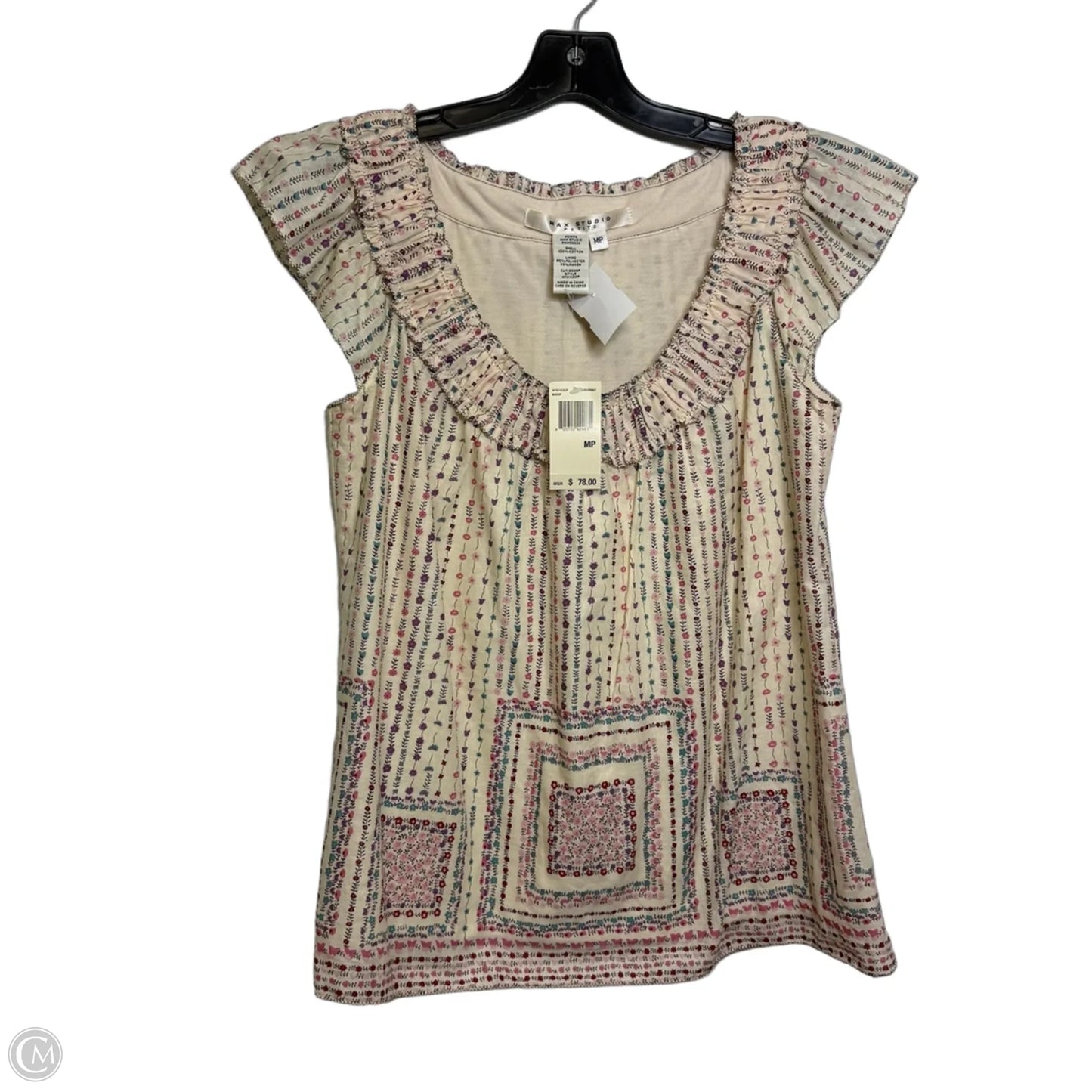 Top Sleeveless By Max Studio In Floral Print, Size: Mp
