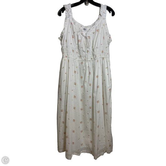 Dress Casual Midi By Old Navy In Multi-colored, Size: Xl