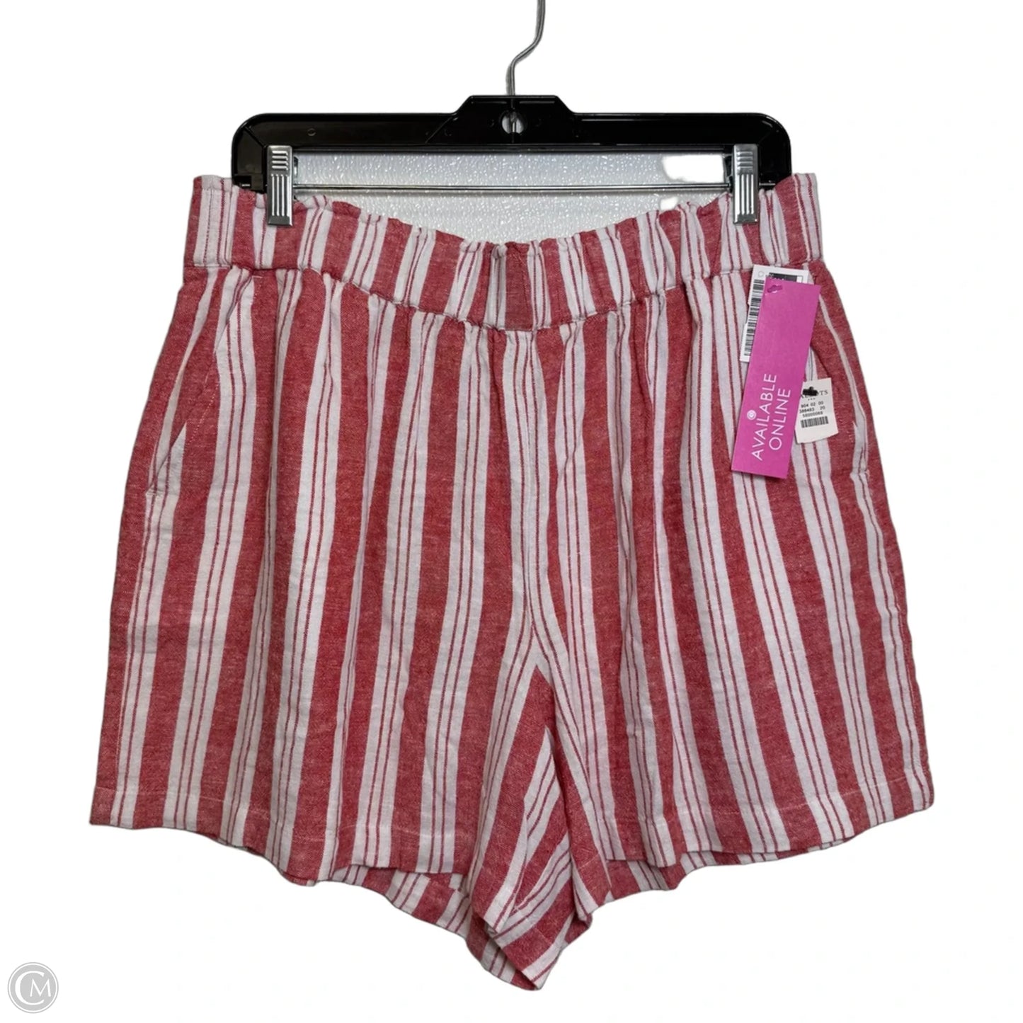 Shorts By Talbots In Red & White, Size: L