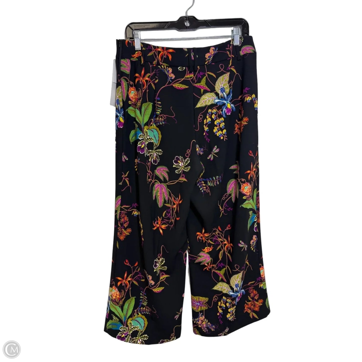 Pants Wide Leg By H&m In Floral Print, Size: 12