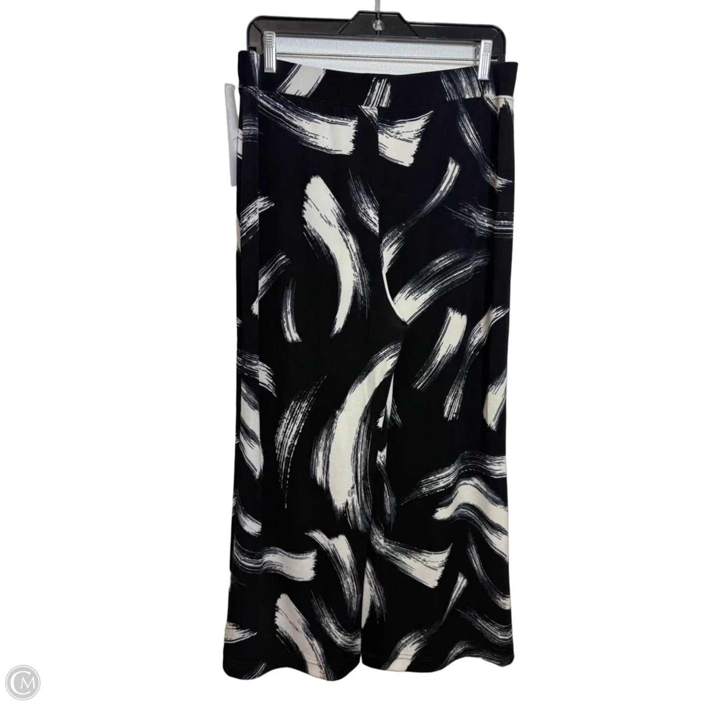 Pants Cropped By Chicos In Black & White, Size: S