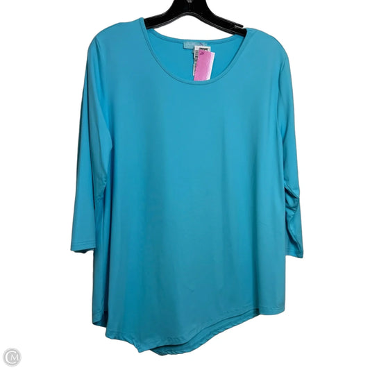 Top Long Sleeve Basic By Clothes Mentor In Blue, Size: Xl