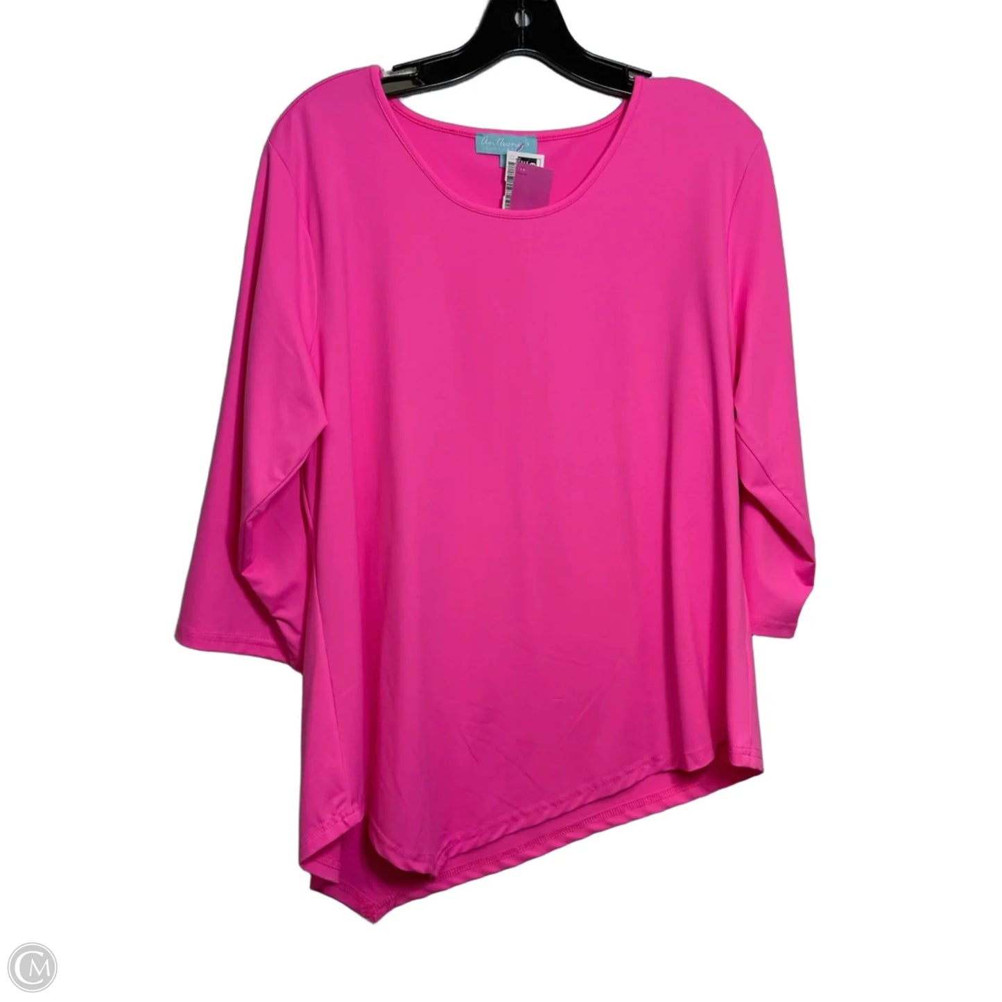 Top Long Sleeve Basic By Clothes Mentor In Pink, Size: Xl