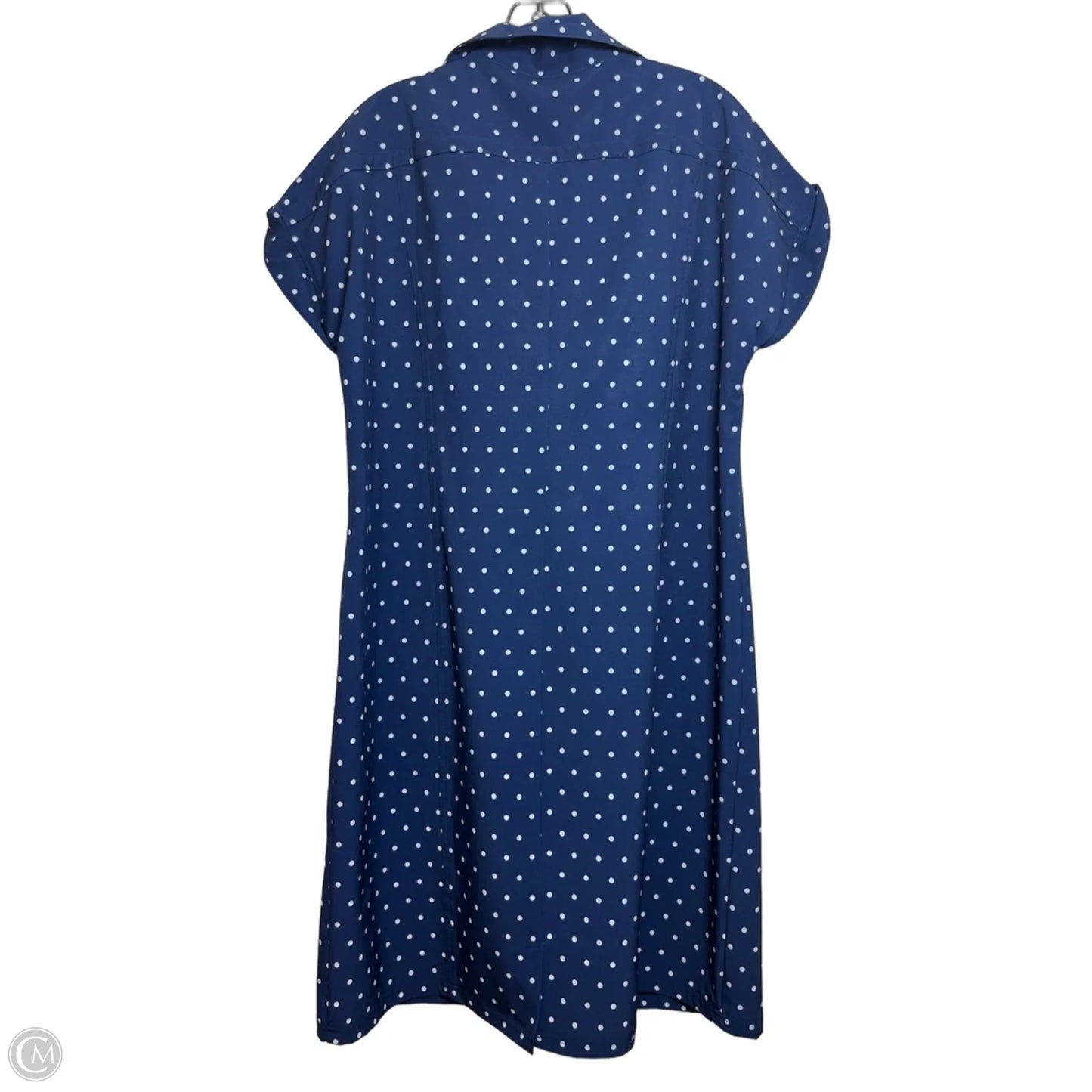 Dress Casual Midi By Chicos In Polkadot Pattern, Size: L