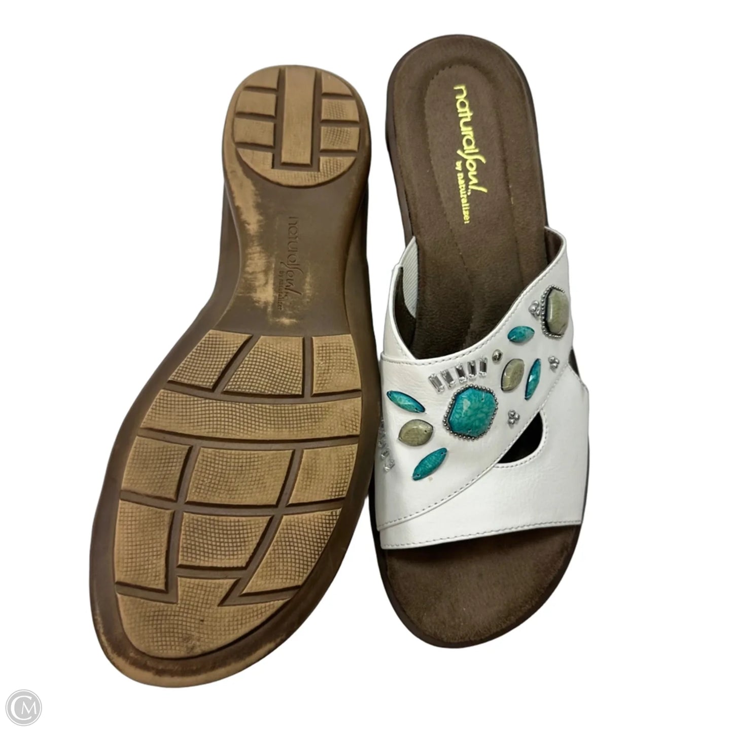 Sandals Flip Flops By Naturalizer In White, Size: 8.5