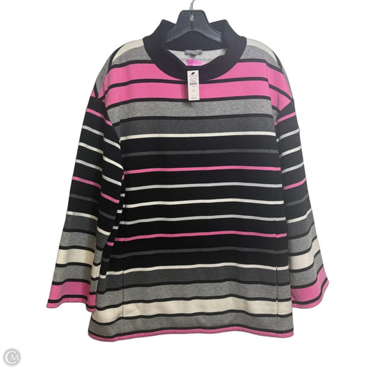 Top Long Sleeve By Talbots In Pink, Size: 1x