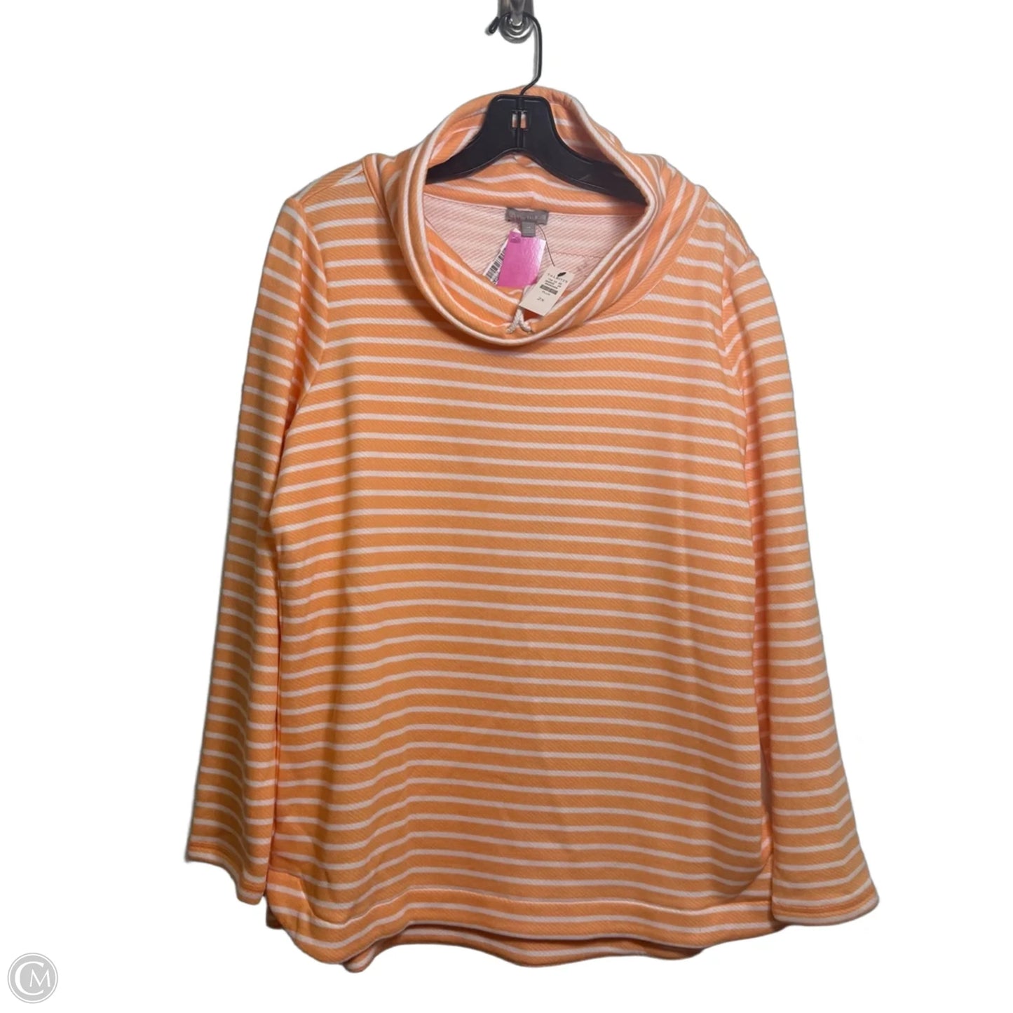 Top Long Sleeve By Talbots In Striped Pattern, Size: 2x