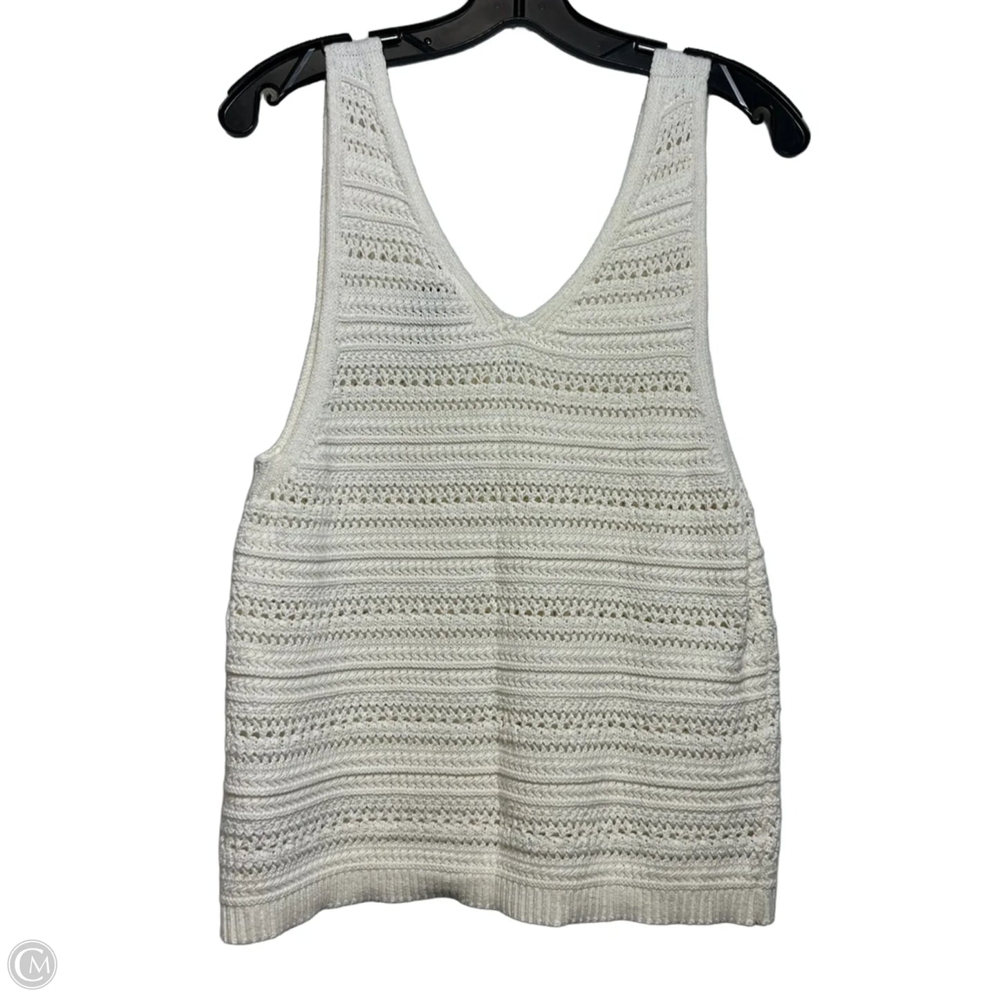 Top Sleeveless By Gap In Ivory, Size: M