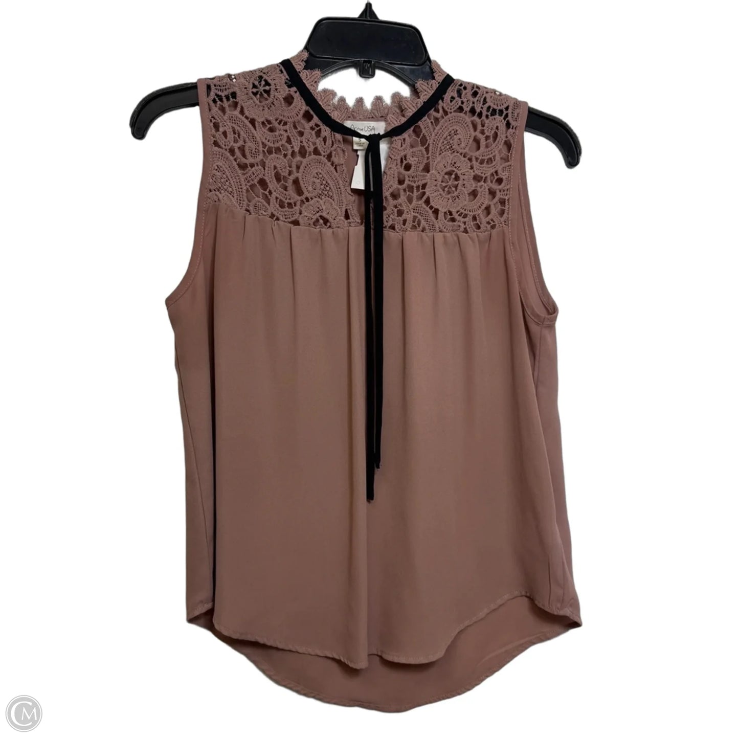Top Sleeveless By Active Usa In Brown, Size: S