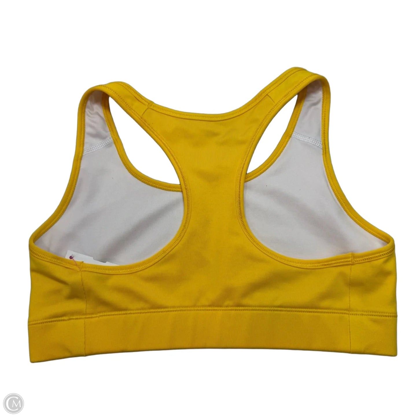 Athletic Bra By Nike In Yellow, Size: S