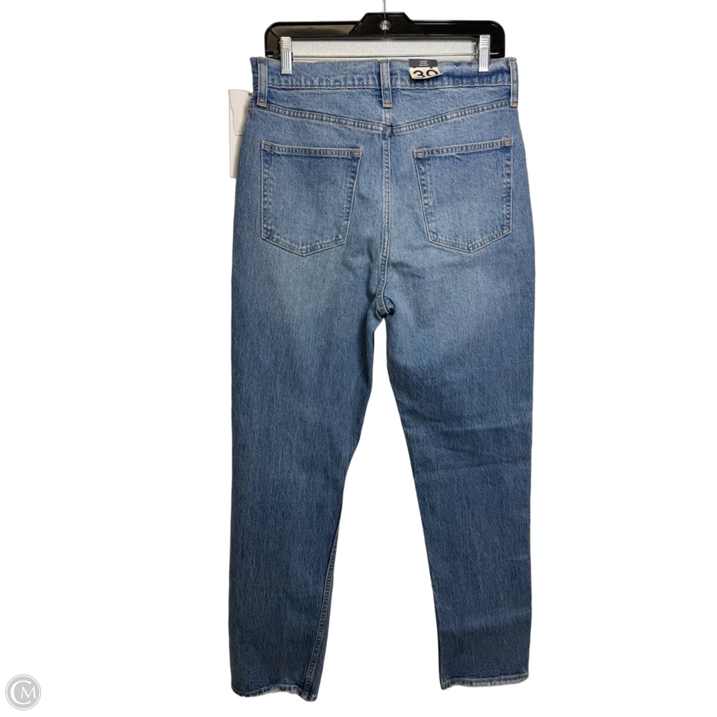 Jeans Straight By Gap In Blue Denim, Size: 10