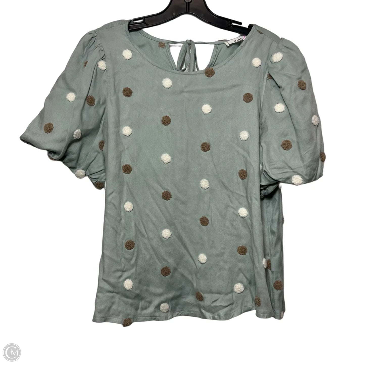 Top Short Sleeve By Mine In Green, Size: M