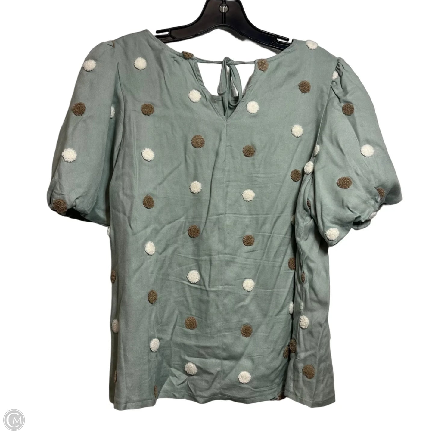 Top Short Sleeve By Mine In Green, Size: M
