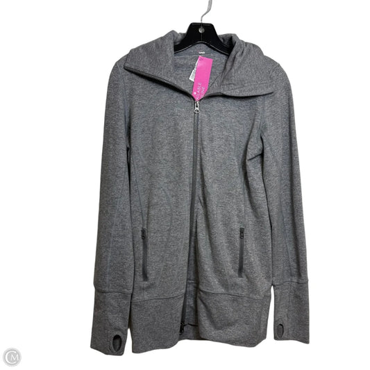 Athletic Jacket By Lululemon In Grey, Size: 8