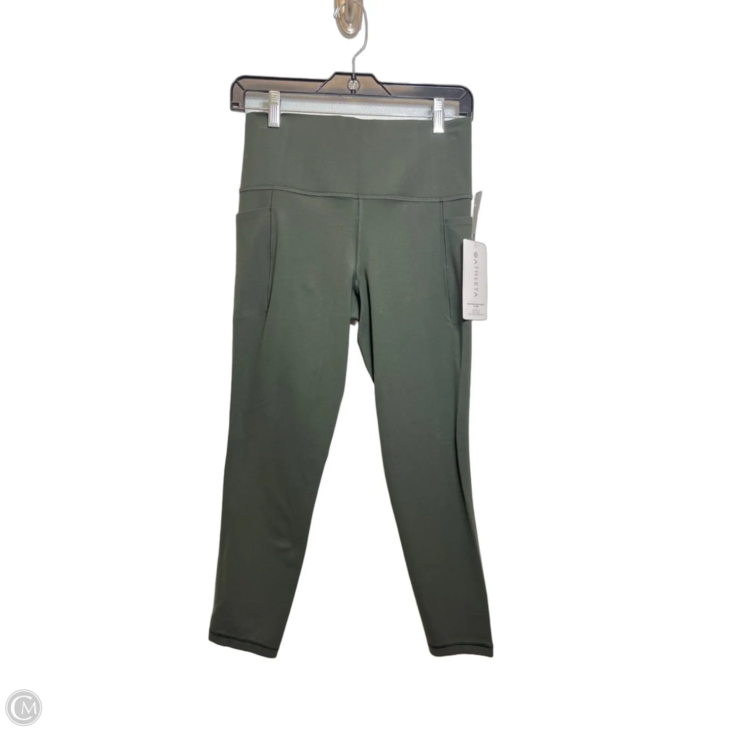 Athletic Leggings By Athleta In Green, Size: M