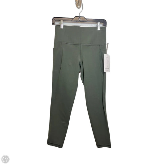 Athletic Leggings By Athleta In Green, Size: M