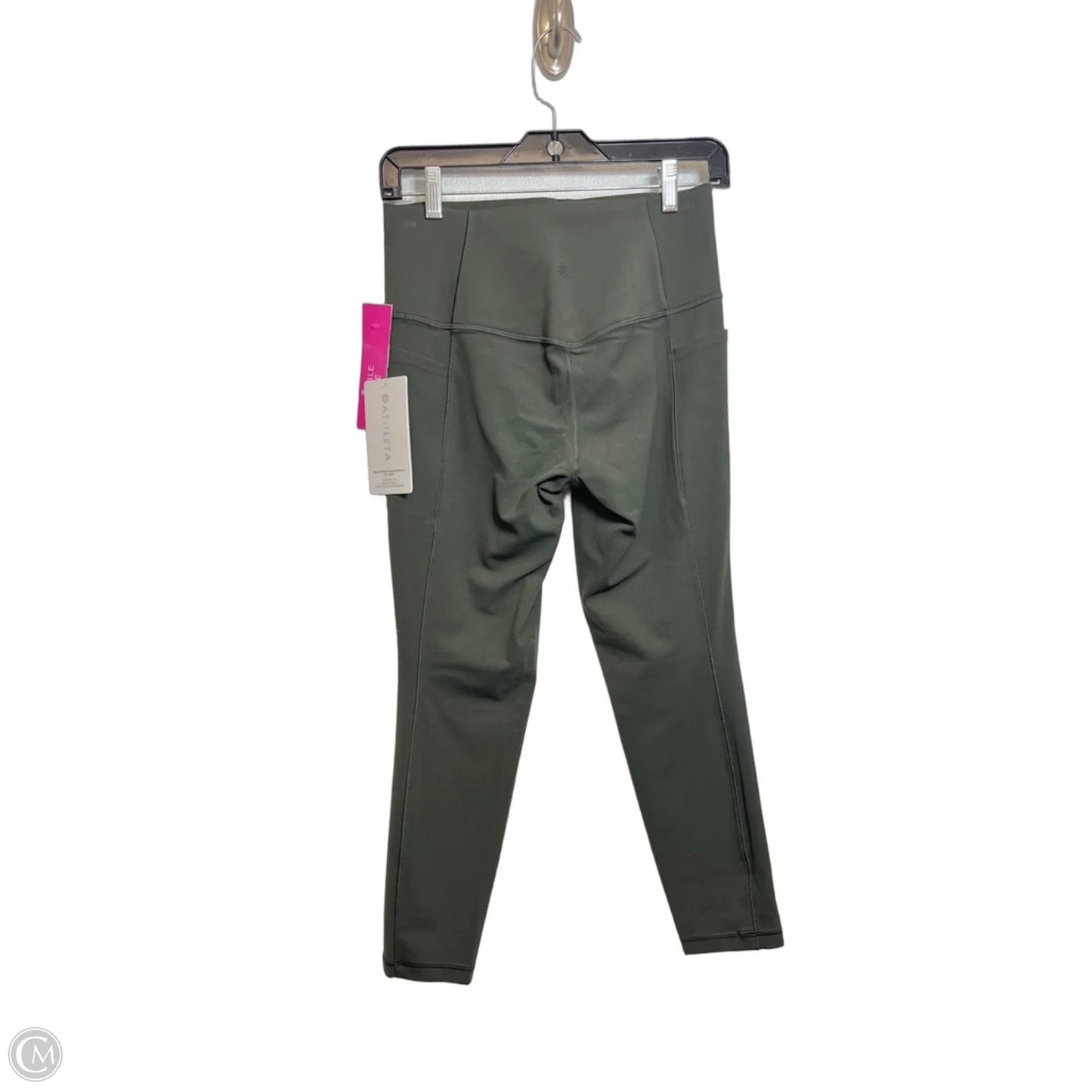 Athletic Leggings By Athleta In Green, Size: M