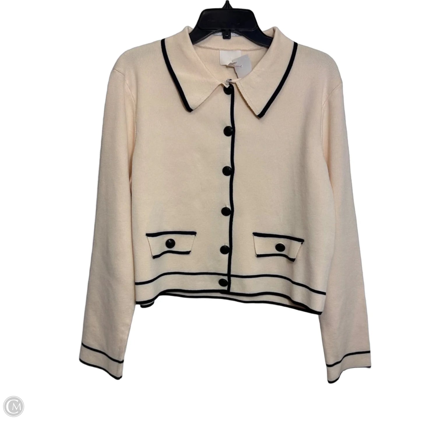 Cardigan By H&m In Cream, Size: M