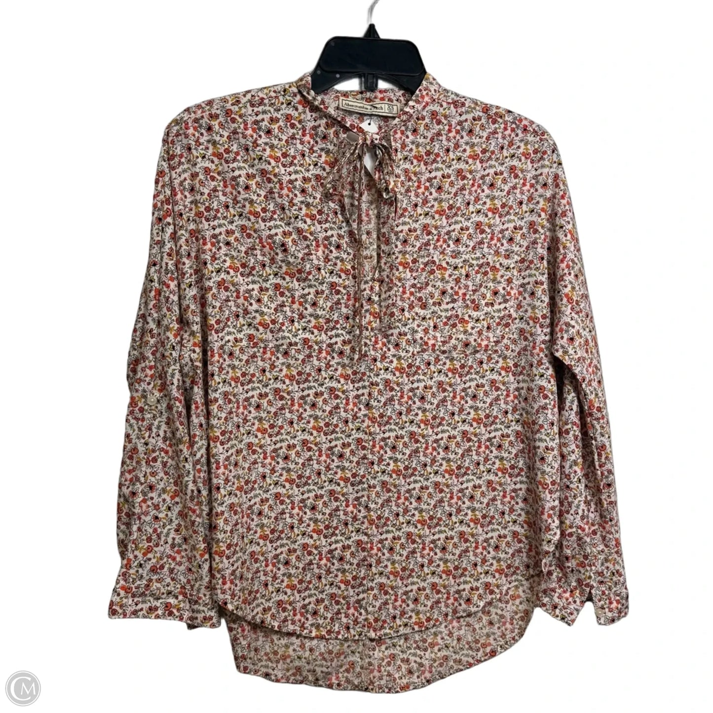 Top Long Sleeve By Abercrombie And Fitch In Floral Print, Size: Xs