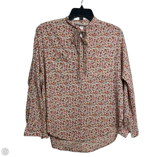 Top Long Sleeve By Abercrombie And Fitch In Floral Print, Size: Xs