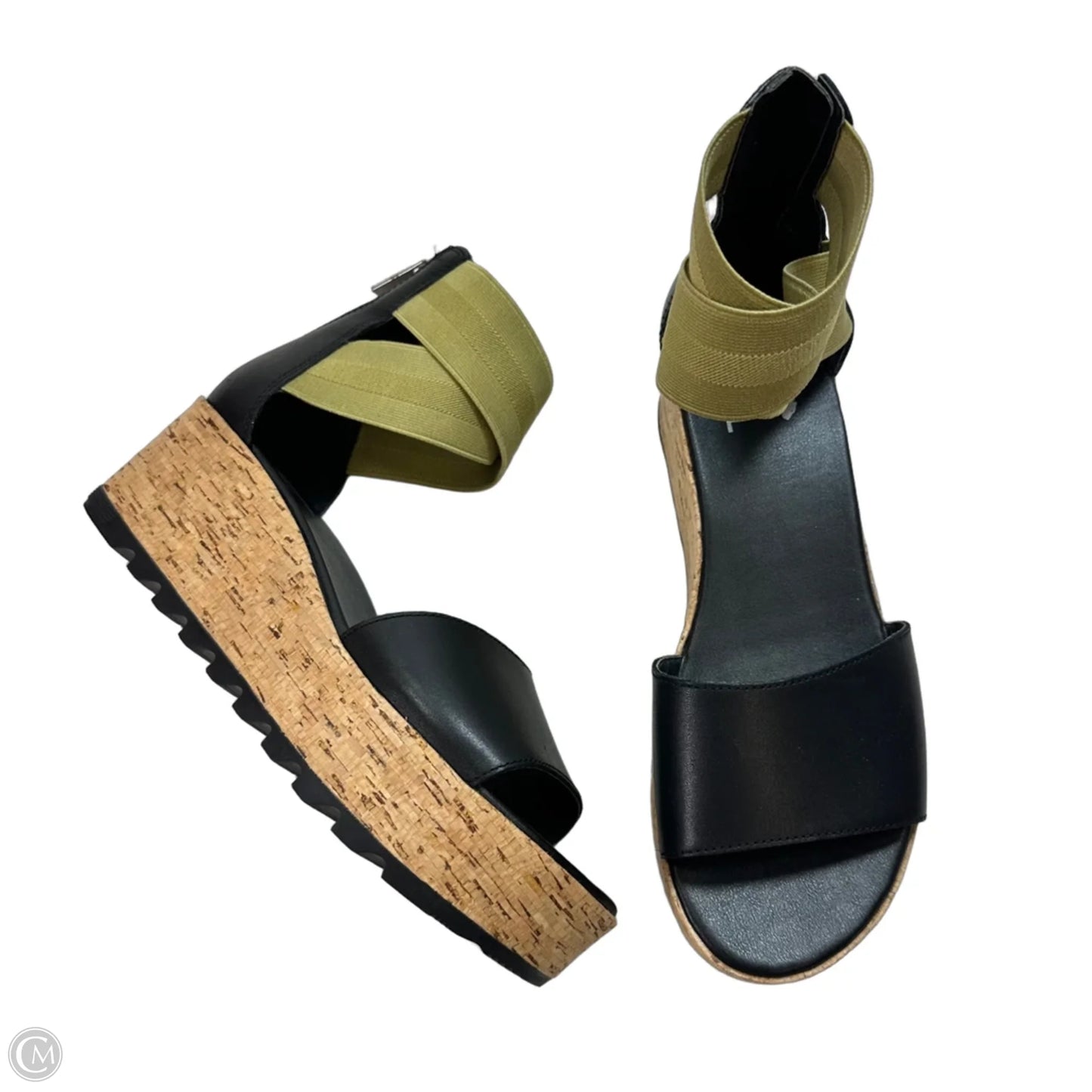 Sandals Heels Platform By Sorel In Black, Size: 8