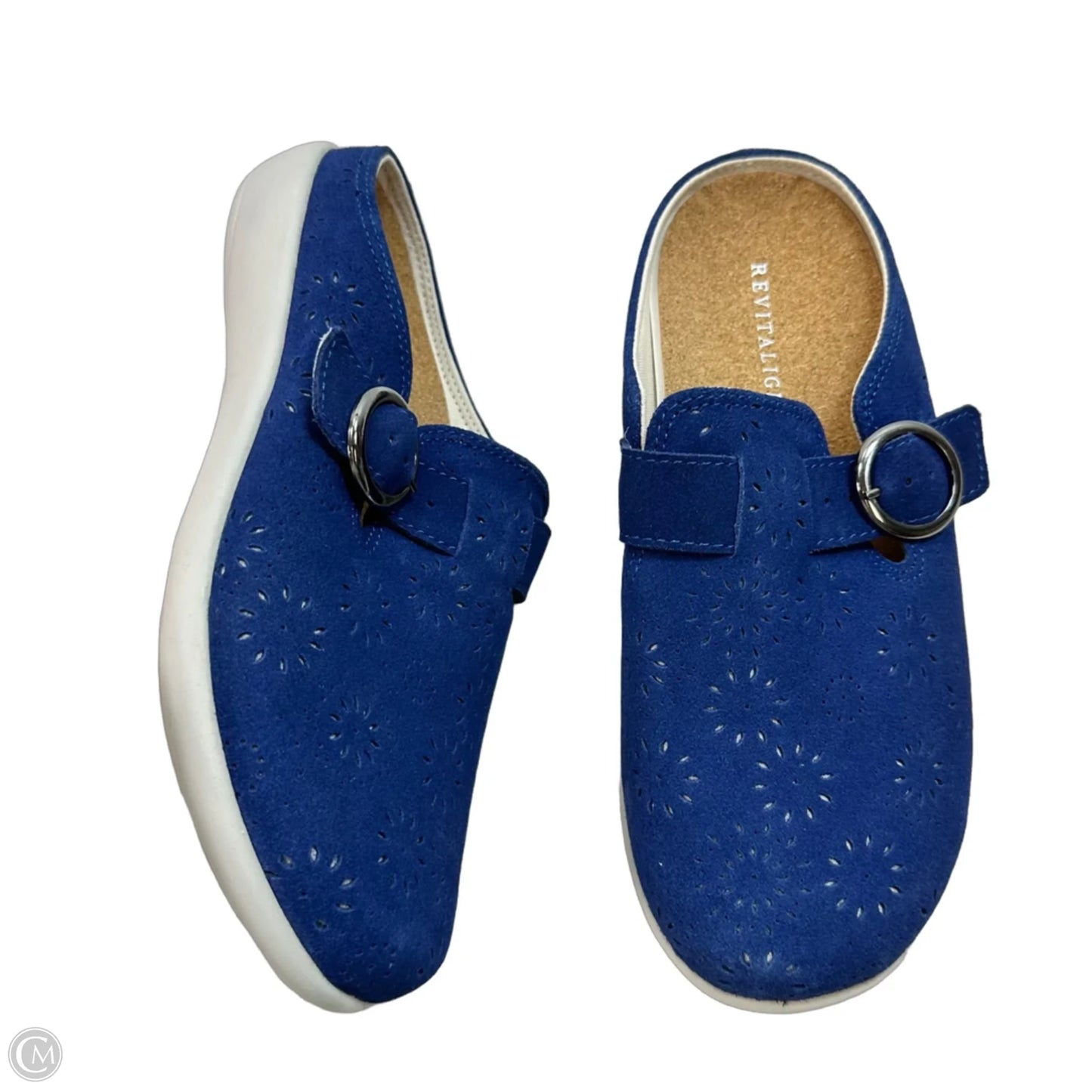Shoes Flats By Clothes Mentor In Blue, Size: 7.5