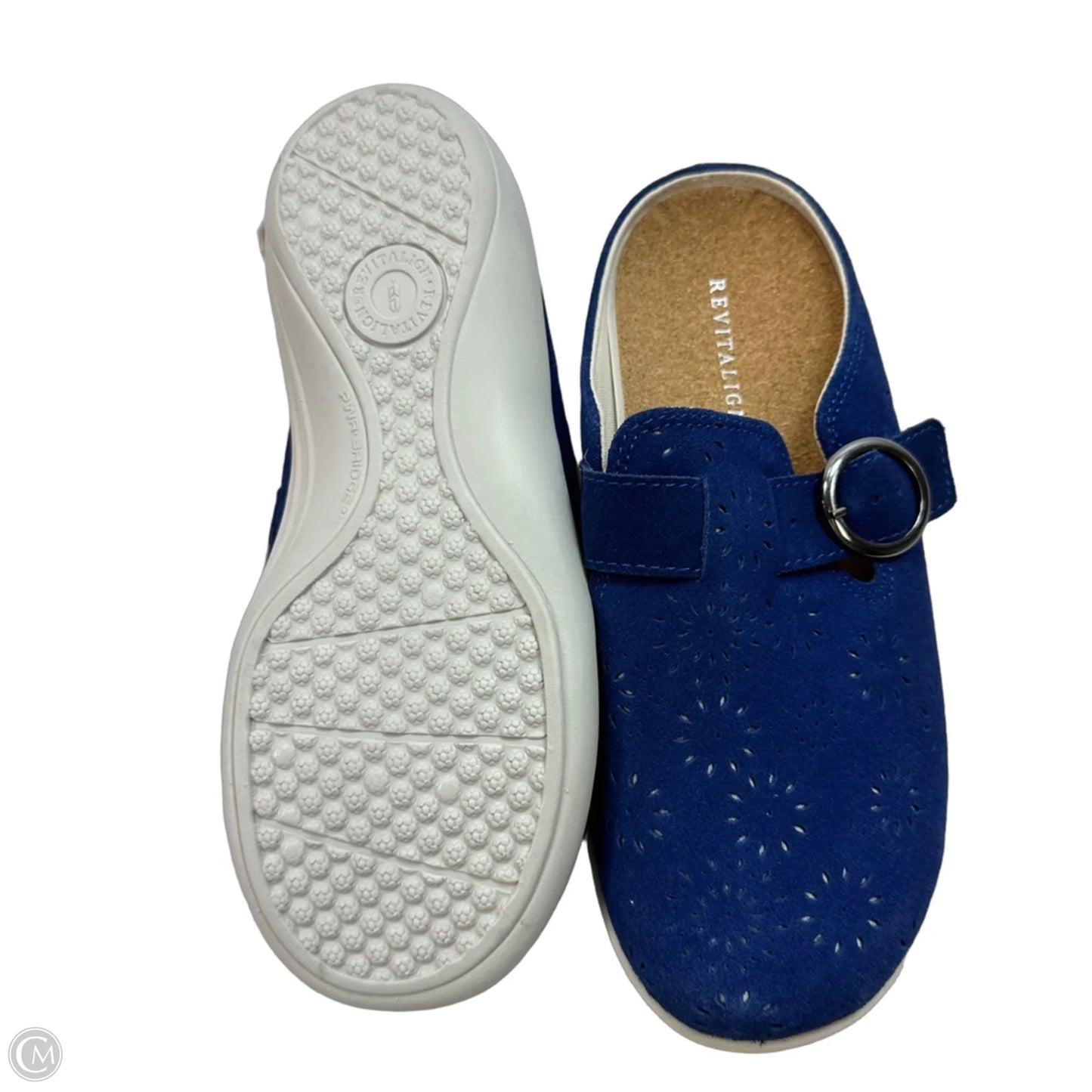 Shoes Flats By Clothes Mentor In Blue, Size: 7.5