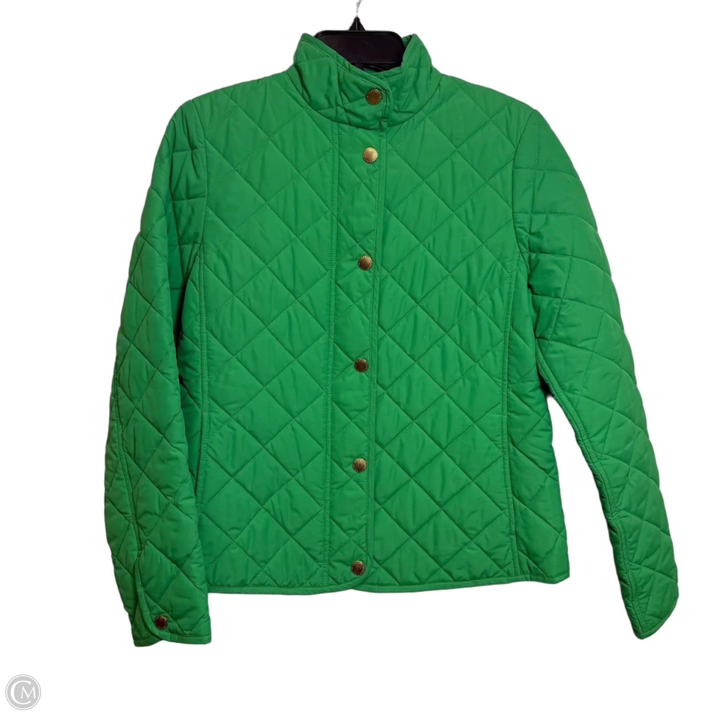 Jacket Puffer & Quilted By Lauren By Ralph Lauren In Green, Size: M