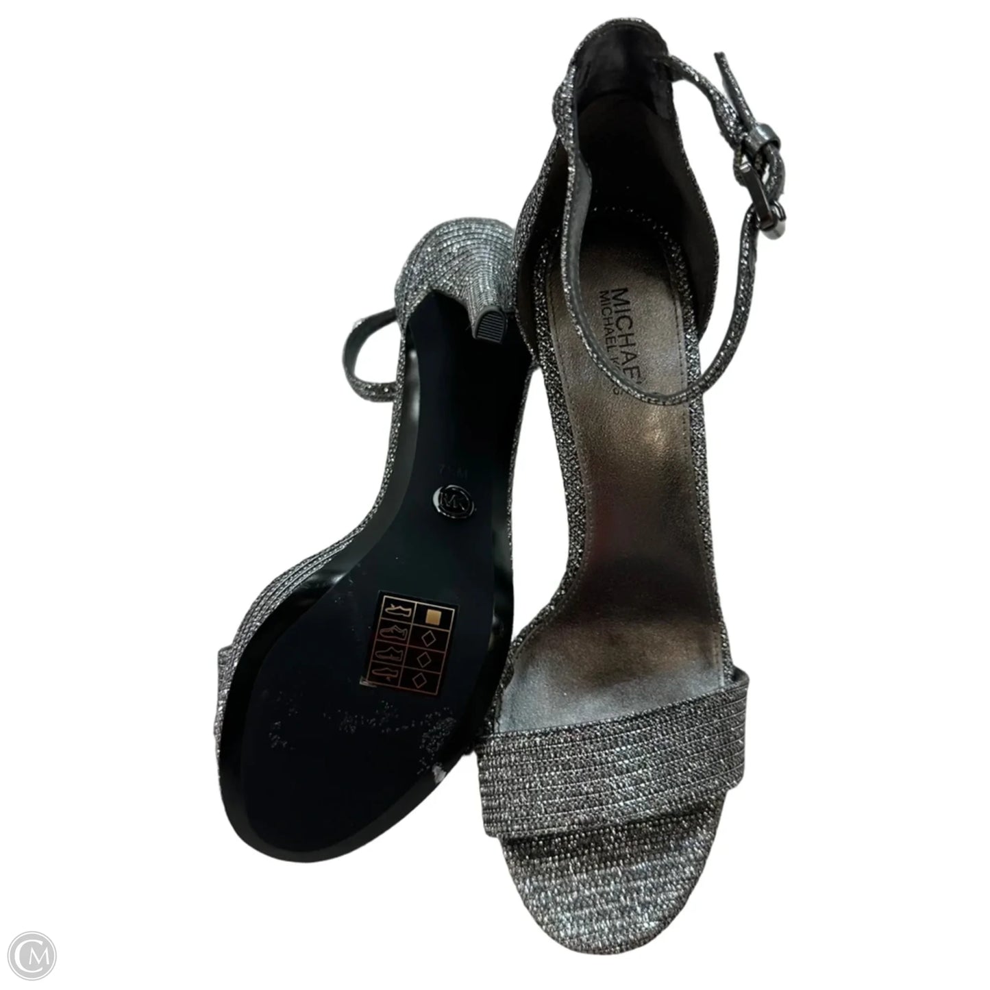 Shoes Heels Stiletto By Michael By Michael Kors In Silver, Size: 7.5