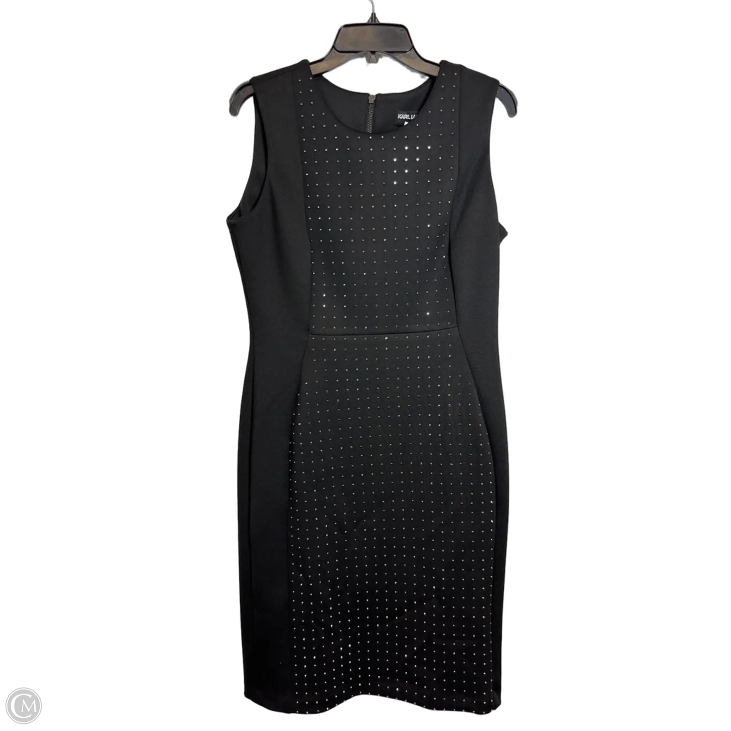 Dress Designer By Karl Lagerfeld In Black, Size: L
