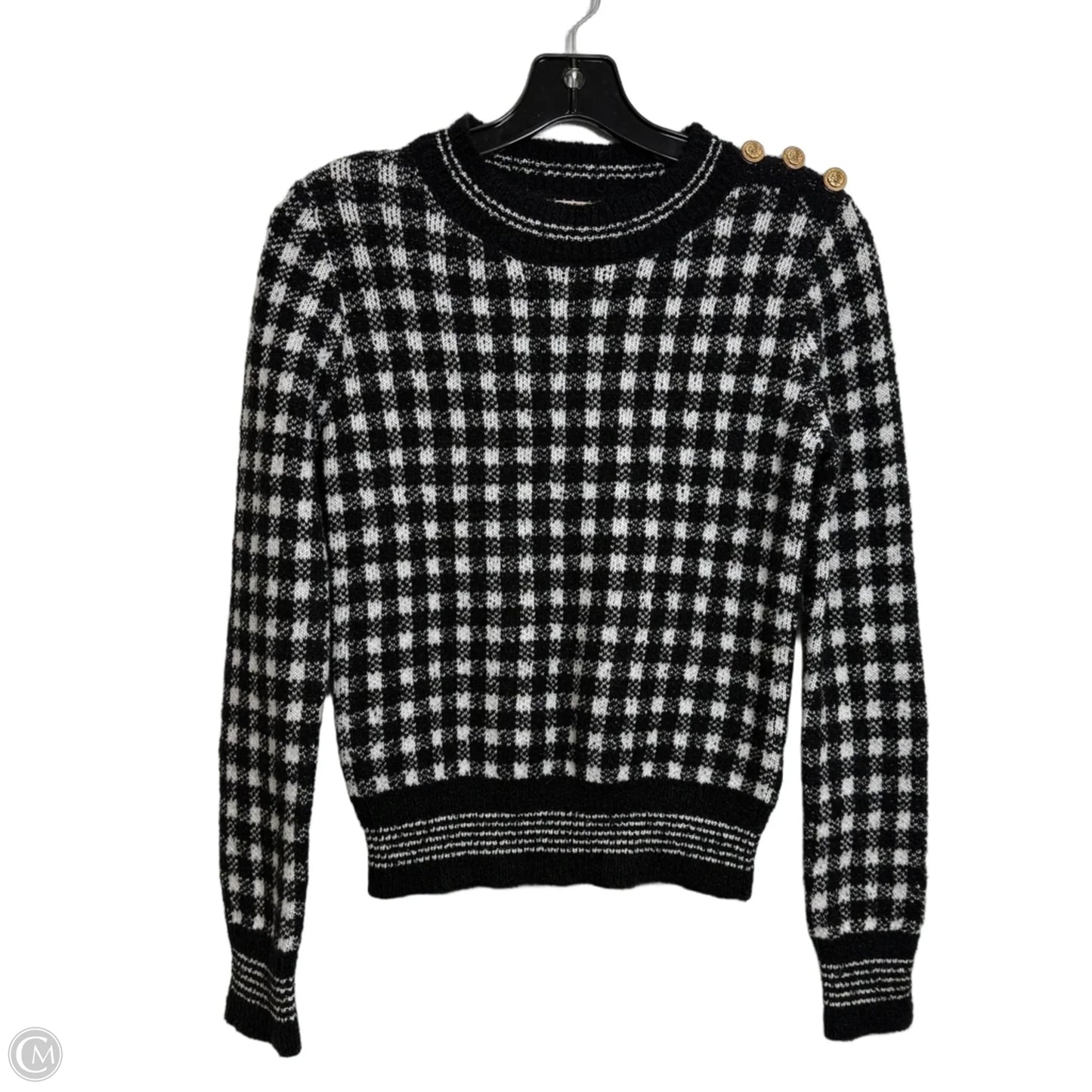 Sweater By Philosophy In Black & White, Size: Xs