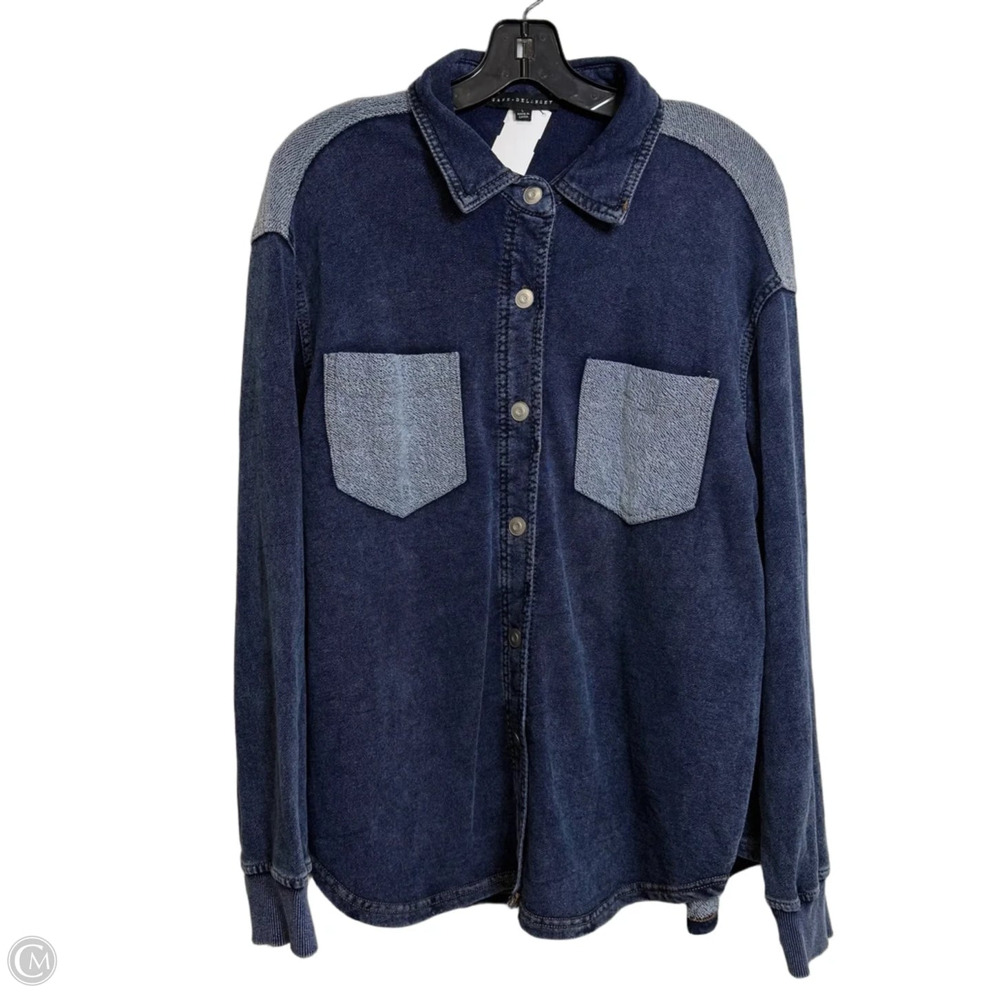 Top Long Sleeve By Jane And Delancey In Blue, Size: L