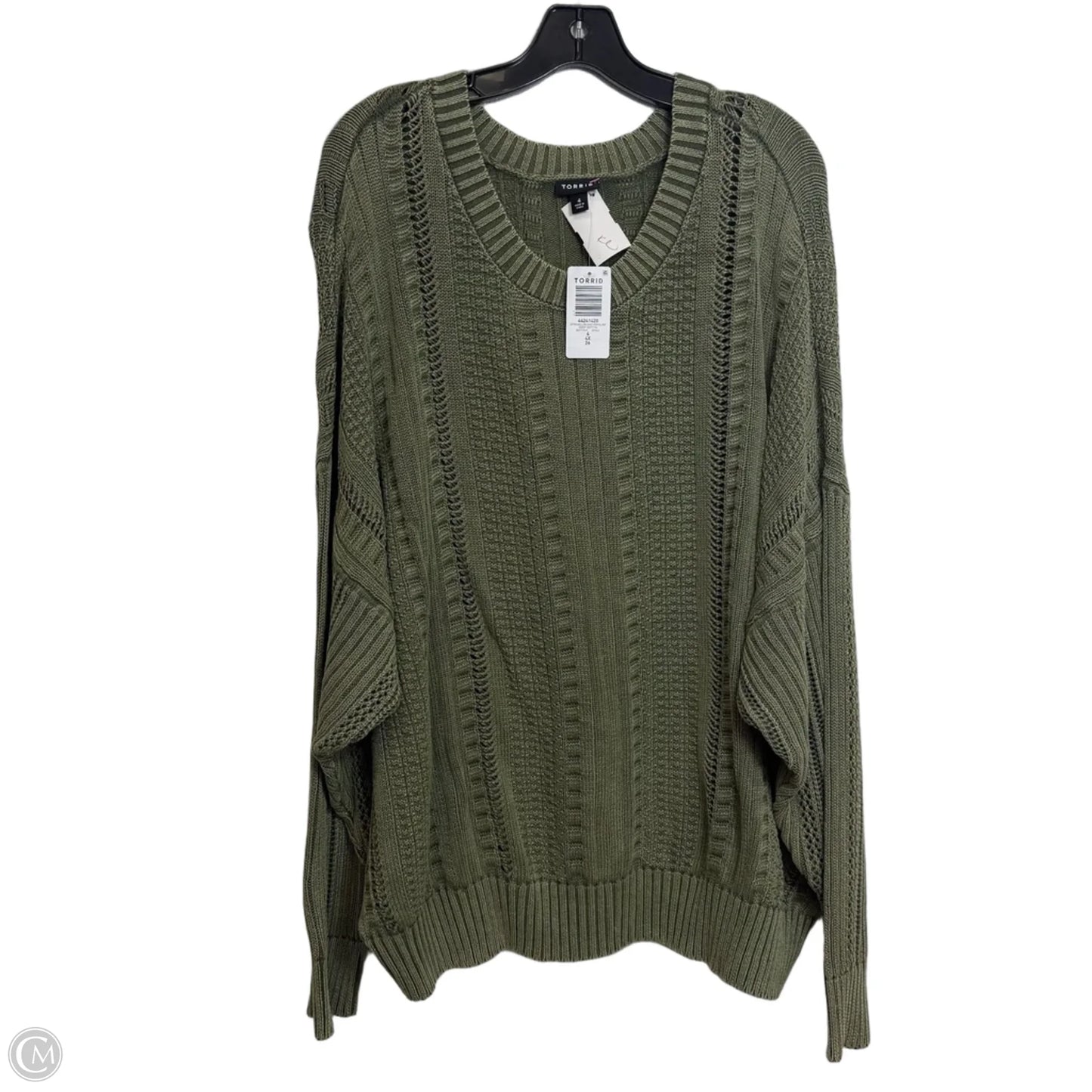 Sweater By Torrid In Green, Size: 4x