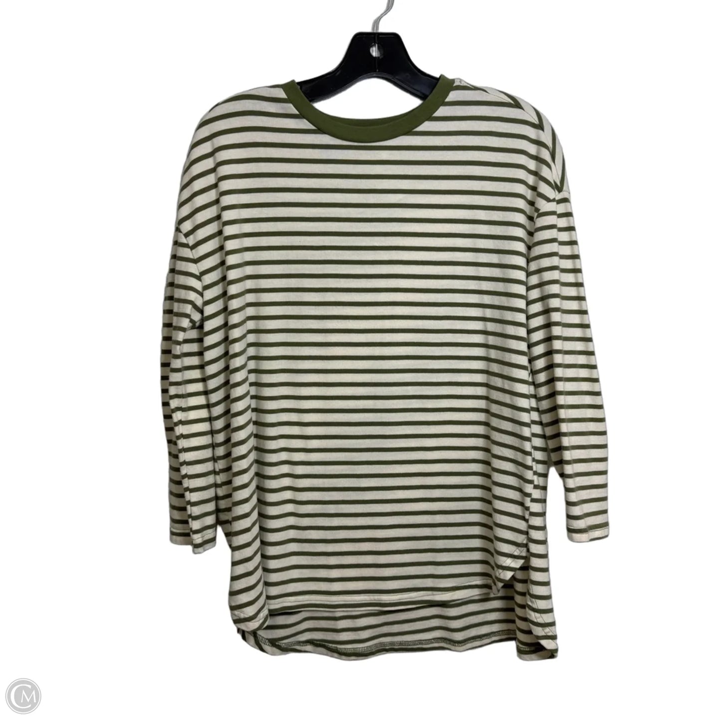 Top Long Sleeve By Pomander Place In Striped Pattern, Size: M