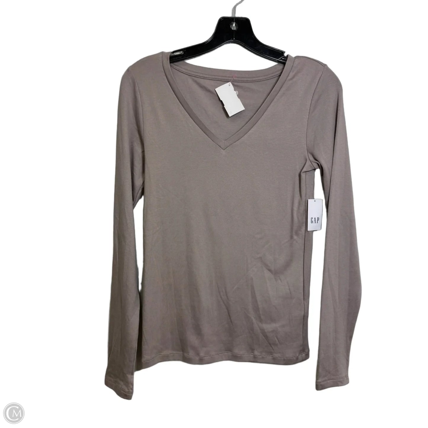 Top Long Sleeve By Gap In Taupe, Size: S