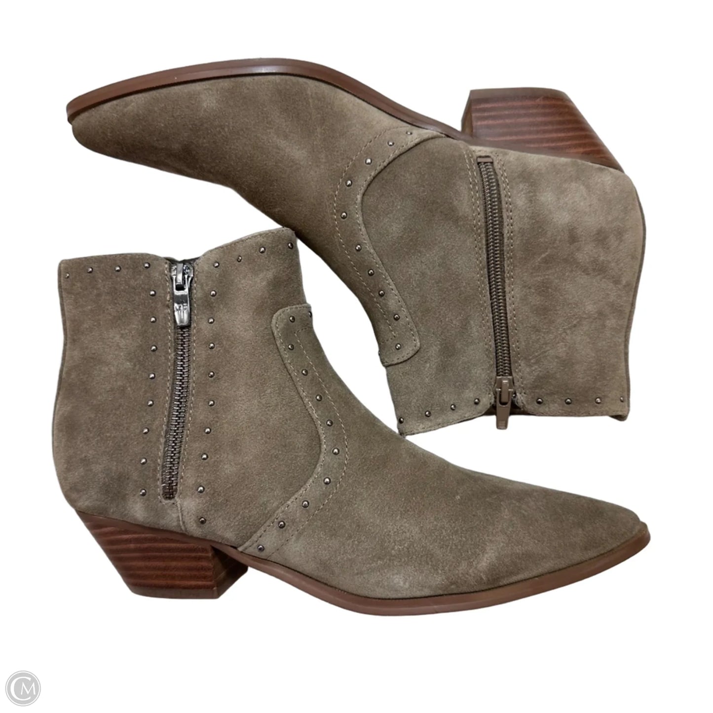 Boots Ankle Flats By Marc Fisher In Green, Size: 9