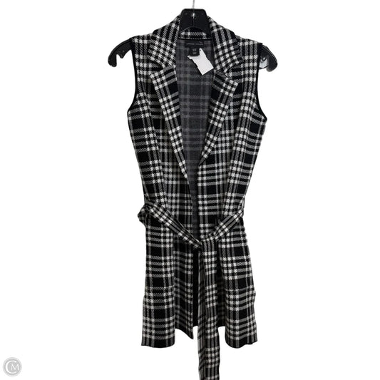 Vest Other By Adrienne Vittadini In Black & White, Size: Xs